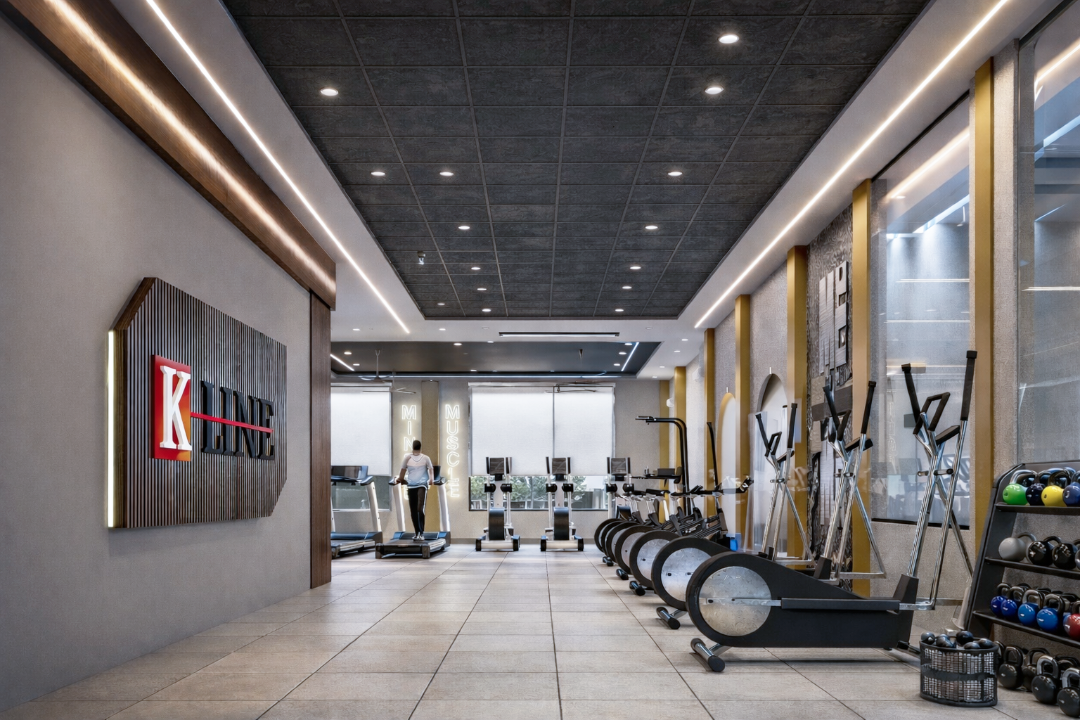 Gym Interior — Equipment Area 2