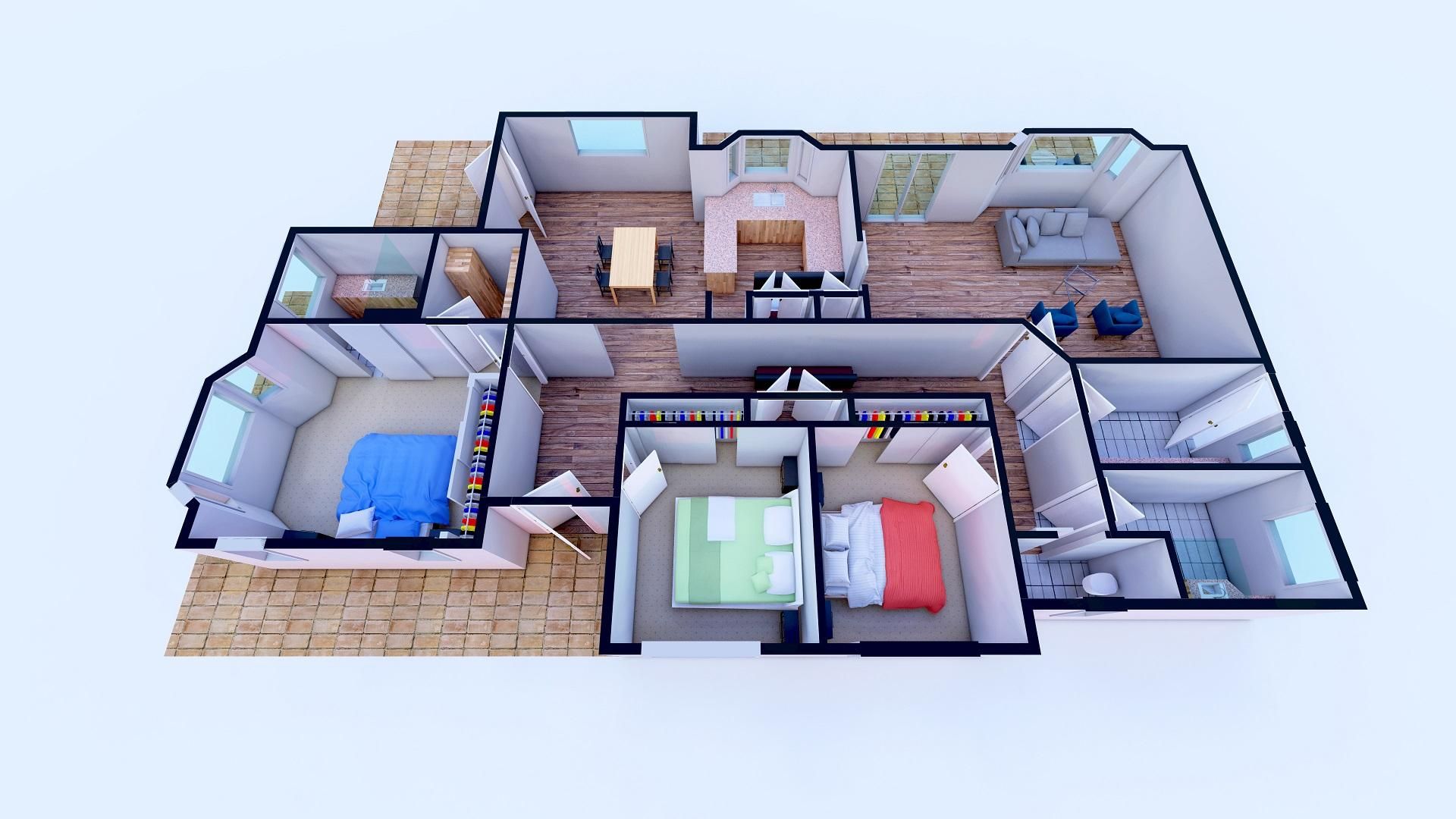 Floor Plan — Colour Layout 2