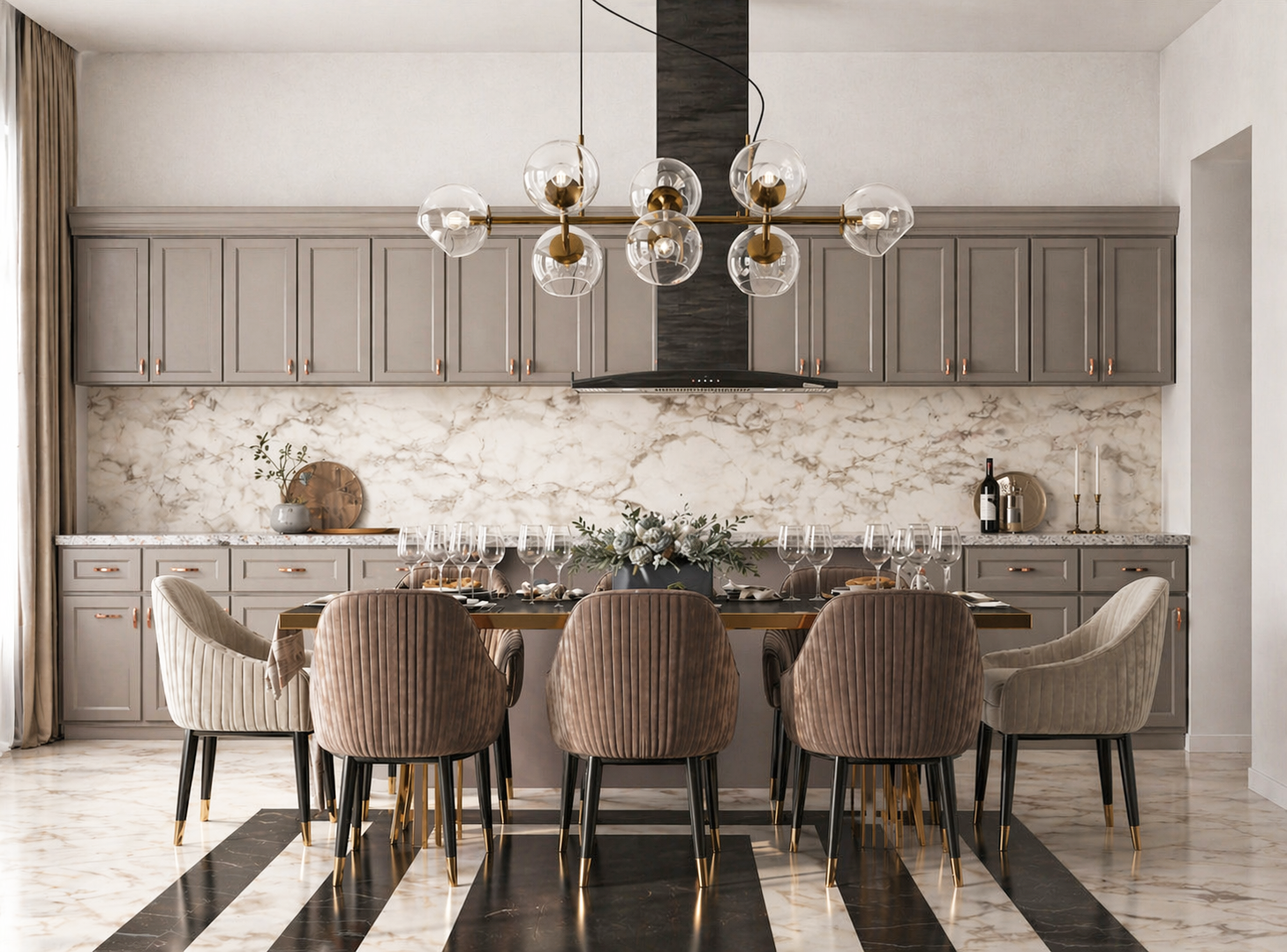 Residential Dining Room — Modern Setting