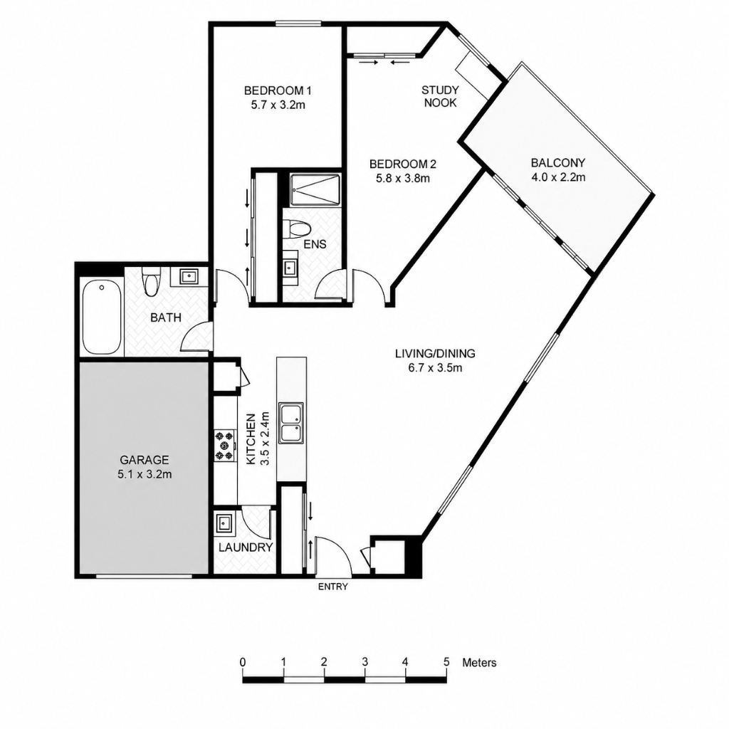 Real Estate Floor Plan 2