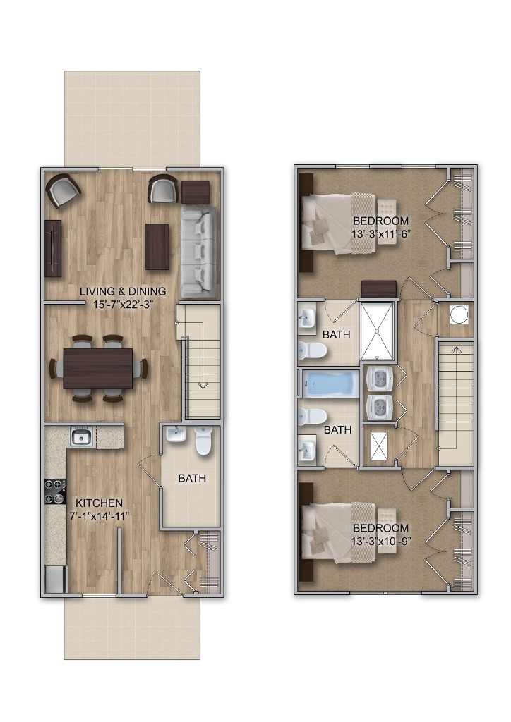 Real Estate Color Floor Plan