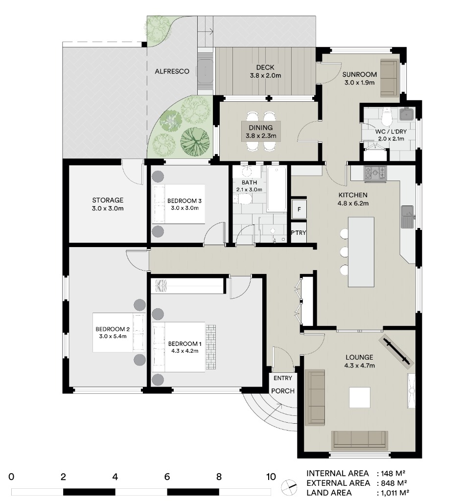 Landscape & Residence Floor Plan