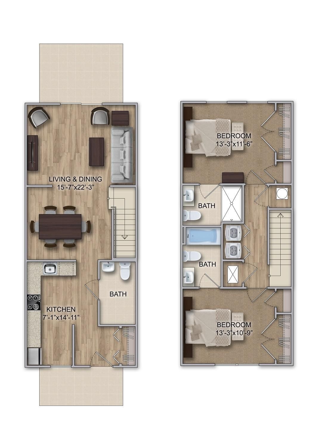 Floor Plan — Colour Layout 6